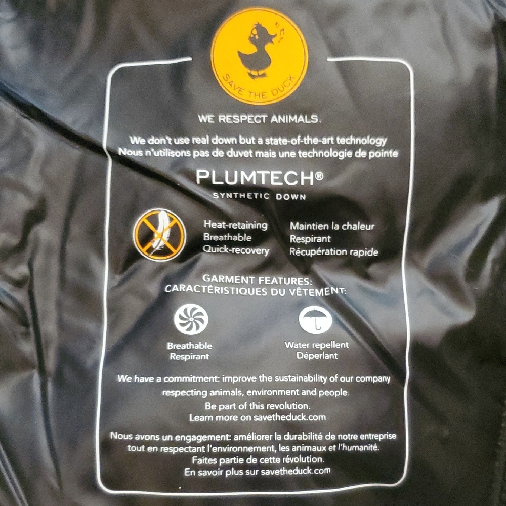 SAVE THE DUCK Black Puffer Jacket for Kids - Picture 5 of 17